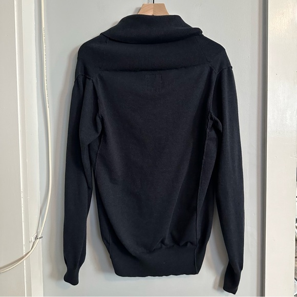 All Saints Men's Spun Funnel Sweater, Size L, Navy Blue - Picture 2 of 9